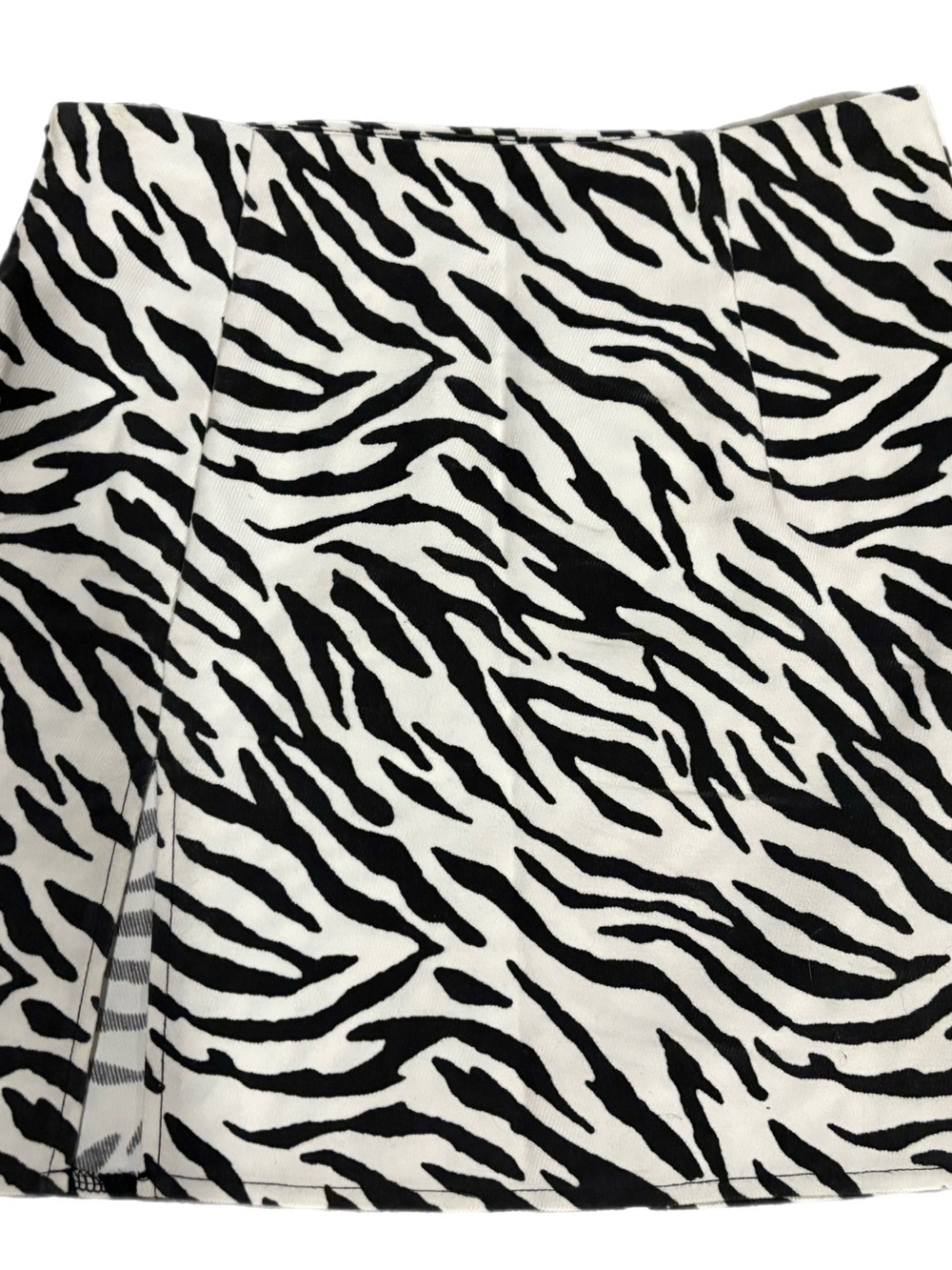 SHEIN - Zebra Print Mini Skirt